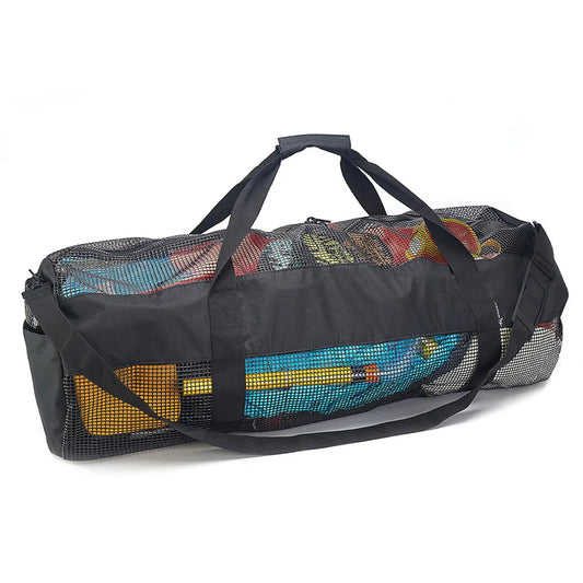 Portable Mesh Tote Large Capacity Multifunctional Snorkeling Equipment Storage Bag Shoulder Bag for Surfing Swiming Scuba Diving
