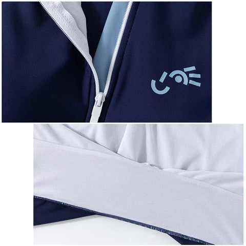 Vintage One Piece Swimsuit Women Swimwear Quick Dry Front Zipper Long Sleeve Trunks Rash Guard Surf Swimming Suit
