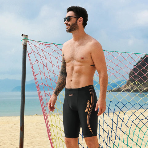 Men’s Swim Trunks Quick Dry Beach Shorts Breathable Lightweight Elastic Waist Summer Board Shorts for Swimming