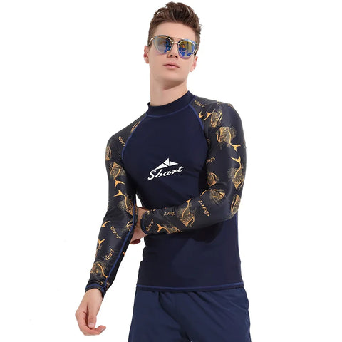 Sail Sunscreen Suit Men's Diving Suit Tight Elastic Split Adult Long Sleeve Jellyfish Suit Diving Suit