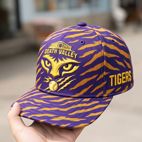 TIGERS Death Valley Spirit – Purple & Gold Game Day Cap