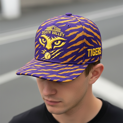 TIGERS Death Valley Spirit – Purple & Gold Game Day Cap