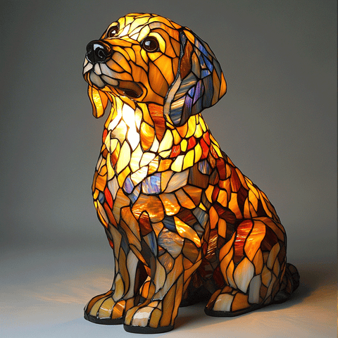 Border Collie Lamp