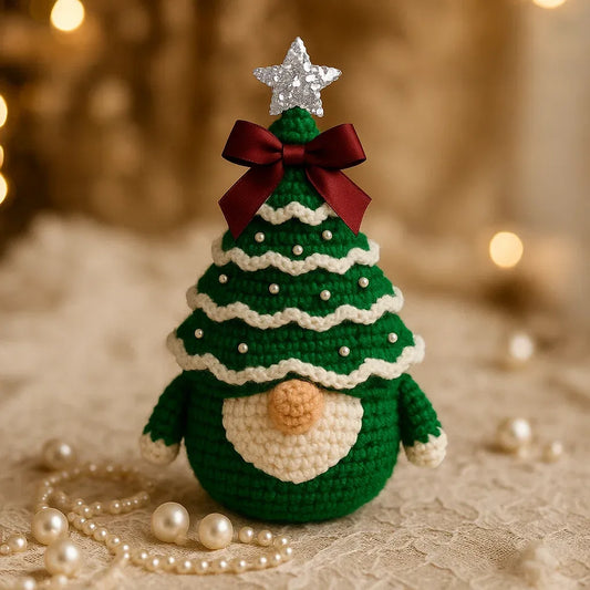 DIY Crochet Christmas Tree Gnome Kit
