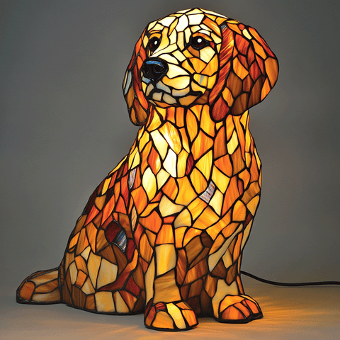 Border Collie Lamp