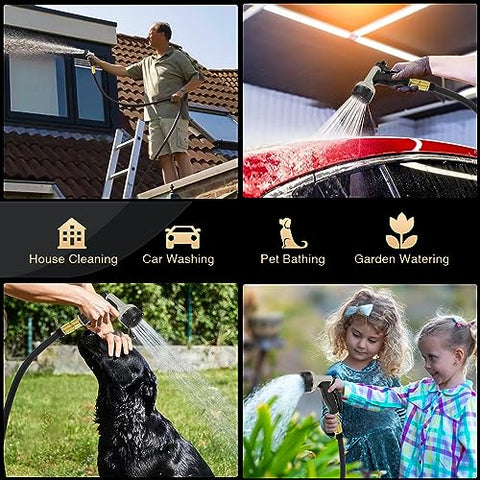 Expandable Garden Hose 100ft - New Patented Water Hose with 40 Layers of Innovative Nano Rubber
