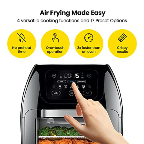 CHEFMAN Multifunctional Digital Air Fryer+ Rotisserie, Dehydrator, Convection Oven