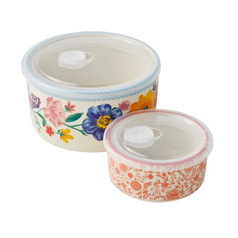 The Pioneer Woman Brilliant Blooms 38-Piece Cookware Set, Teal �� Complete Kitchen Solution with Floral Design