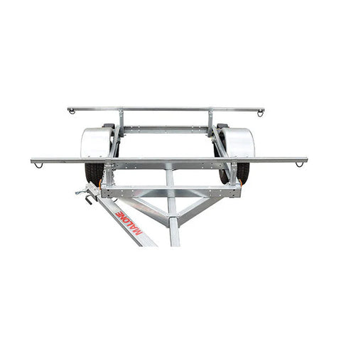 Malone LowMax 2 Kayak Trailer Package, 600 lb Capacity, Galvanized Steel, LED Lights, 70 MPH Rated Tires