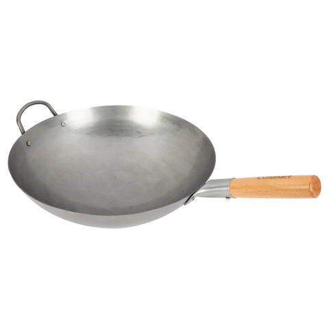 Cuisinart 锟斤拷 Outdoor Wok Station, 50,000 BTU Propane Outdoor Wok Burner w Prep Table, 14锟芥�锟斤拷 Carbon Steel Wok for Stir Fry, Searing, BBQ 锟斤拷 Black
