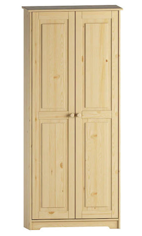 Solid Wood Pantry Storage Cabinet, Freestanding Kitchen Cupboard, Closet with Shelves