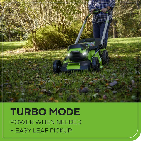 60V 21锟斤拷 Cordless (Self-Propelled) Lawn Mower , 2 x 4.0Ah Batteries and Dual Port Rapid Charger