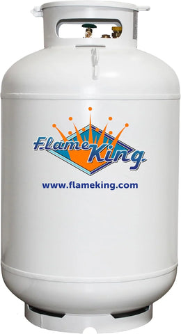 Flame King 420LB ASME Vertical Propane Tank, White