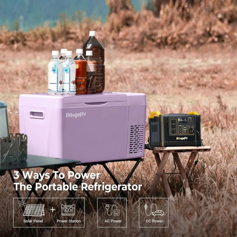 12 Volt Refrigerator 12V Car Fridge 23 Quart Portable Freezer Compressor Cooler 12/24V DC 110~240 Volt AC for Truck Van RV Camper SUV Travel Camping Road Trips Tailgating -7℉~50℉