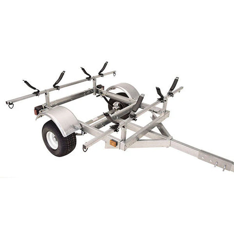 Malone LowMax 2 Kayak Trailer Package, 600 lb Capacity, Galvanized Steel, LED Lights, 70 MPH Rated Tires