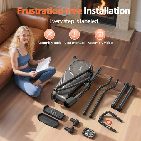 Niceday Elliptical Machine, 15.5锟斤拷20IN Stride, 16 Levels, 500LB Capacity