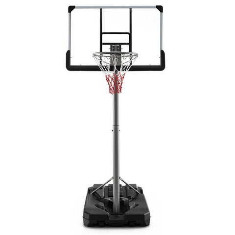 Portable Outdoor Basketball Hoop 64����-79���� Adjustable Poolside Basketball Goal System with 44" Backboard Wheeled Fillable Base