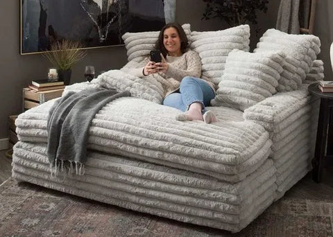 Nestle Chaise Lounge With Dual Cupholders And Charging Ports