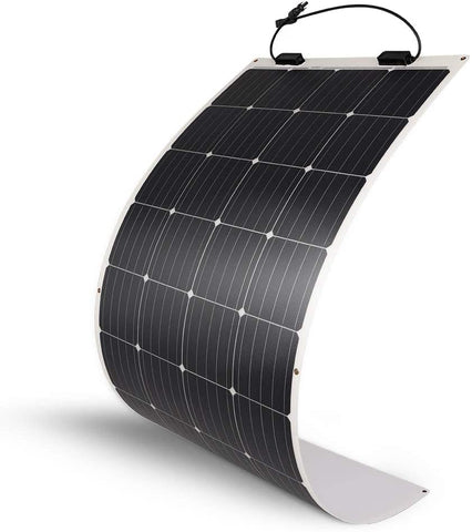160 Watt 12 Volt Extremely Flexible Monocrystalline Solar Panel �� Ultra Lightweight, Ultra Thin, Up to 248 Degree Arc, for RV, Boats, Roofs, Uneven Surfaces