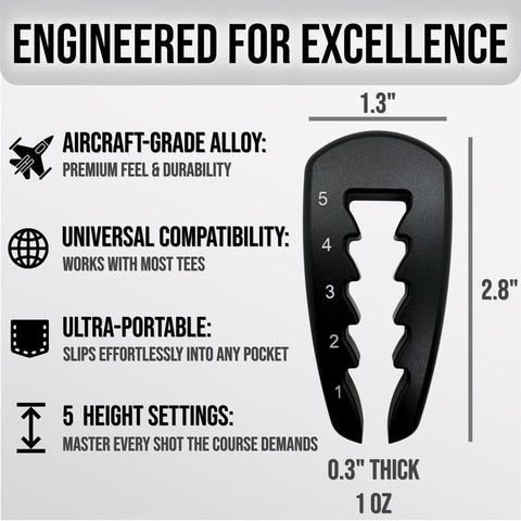 Adjustable Golf Tee Height Tool