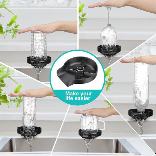 Kitchen Sink Push-Type Cup Washer