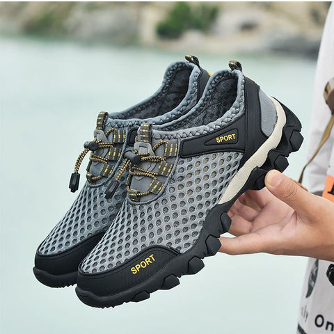 Men's Breathable Mesh Water Shoes With Non-Slip EVA Sole