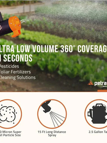 Cordless ULV Cold Fogger Backpack Sprayer, 2.6 Gallon – Battery-Powered Mosquito Fogger for Outdoor Use