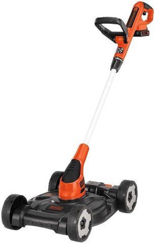 BLACK+DECKER Combination String Trimmer, Lawn Mower, and Edger, Cordless 3-in-1