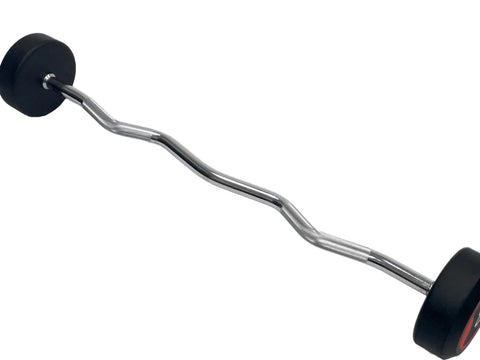20LB-60LB Ruber EZ Curl Barbell Set (no rack)