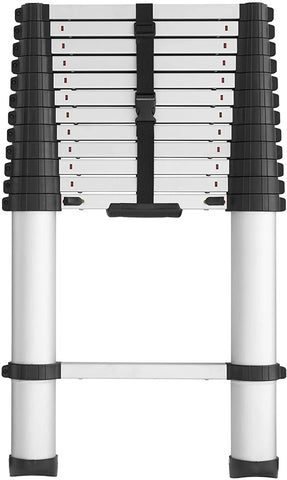 20313T1ASE SmartClose Telescoping Aluminum Ladder with Pinch-Free, Soft-Close Locking Mechanism (300-Pound Capacity, 12.5 ft. ladder with 16 ft. Max Reach) 16 Foot