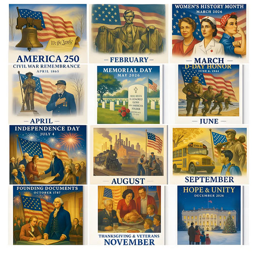 A Journey of Liberty America 250 Calendar