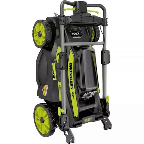 40V Brushless 20 in. Walk Behind Self Propelled Mower String Trimmer Leaf Blower with (2) Batteries and (2) Chargers