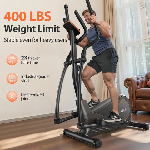 Niceday Elliptical Machine, 15.5锟斤拷20IN Stride, 16 Levels, 500LB Capacity