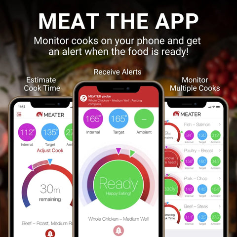 MEATER Plus | Smart Meat Thermometer with Bluetooth | 165ft Wireless Range | for The Oven, Grill, Kitchen, BBQ, Smoker, Rotisserie