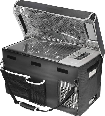 BougeRV 12 Volt Refrigerator 12V Car Fridge 23 Quart Portable Freezer Compressor Cooler 12/24V DC 110~240 Volt AC for Truck Van RV Camper SUV Travel Camping Road Trips Tailgating -7℉~50℉