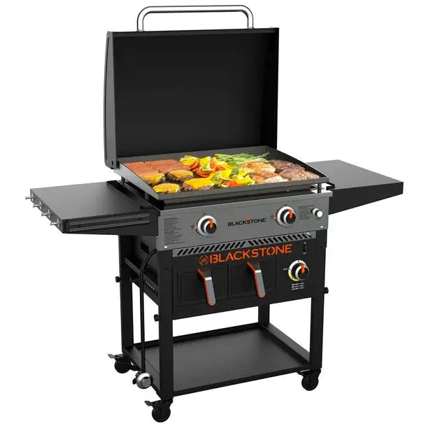 ���Clearance Sale���Blackstone 2-Burner 28" Griddle with Electric Air Fryer and Hood