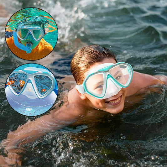 Kids-Swim-Goggles with Nose Cover