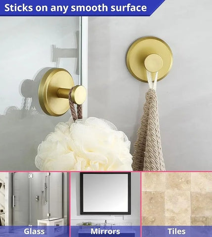 4 PCS Upgraded Suction Cup Hooks