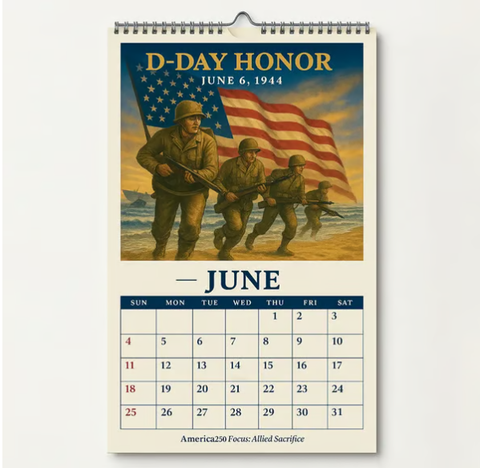 A Journey of Liberty America 250 Calendar