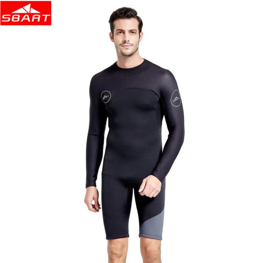 SBART 3MM Neoprene Diving Suit Long Sleeved Wetsuit