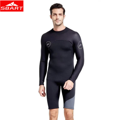 SBART 3MM Neoprene Diving Suit Long Sleeved Wetsuit