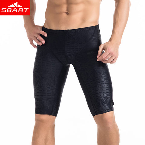 SBART Men's Rash Guards Trunks Sharkskin Lycra Breathable Swim Trunks Swimwear Rash Guards