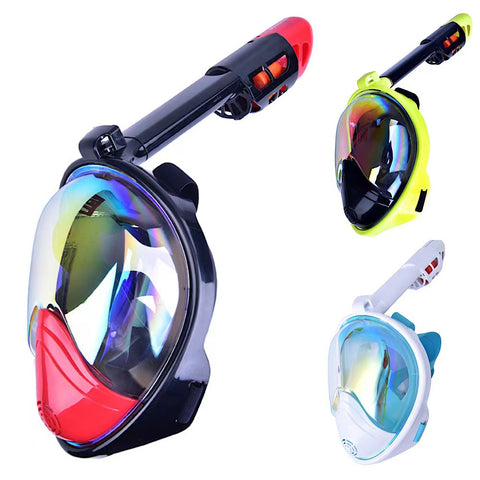 UV Anti Fog Diving Full Face Mask Plating Underwater Glasses