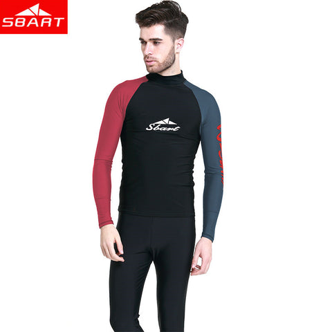 SBART Long Sleeve Rashguards Swim Shirts