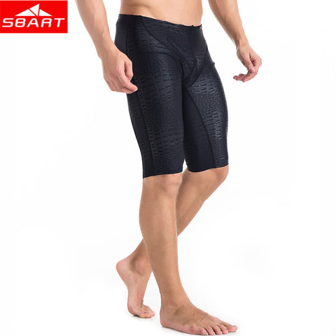 SBART Men's Rash Guards Trunks Sharkskin Lycra Breathable Swim Trunks Swimwear Rash Guards