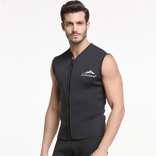 SBART 5MM Neoprene Wetsuit Vest Men's Top Jacket Sleeveless