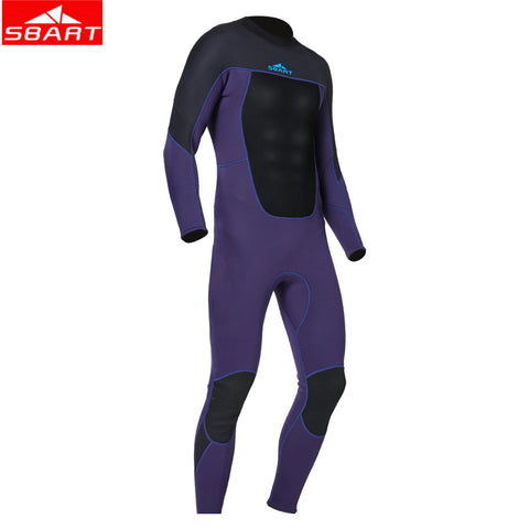 SBART 3mm Men's Neoprene Surf Wetsuit Surfing Swimming Equipment