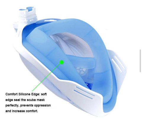 UV Anti Fog Diving Full Face Mask Plating Underwater Glasses
