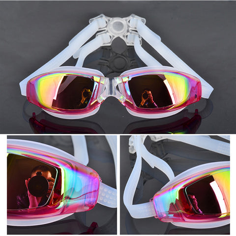 Waterproof UV Anti Fog Swimming Goggles Swim Glasses
