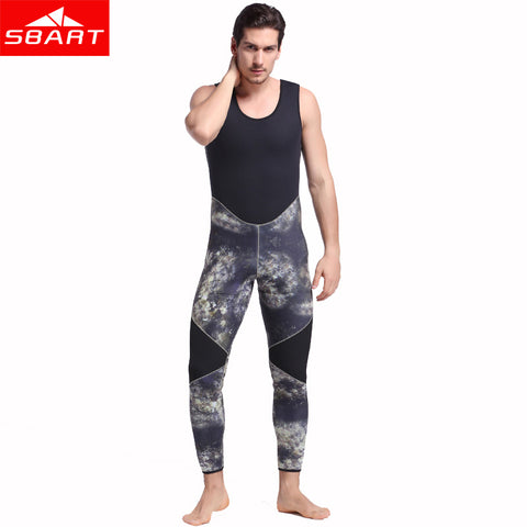 SBART Camo 5mm Men Neoprene Wetsuits Underwater Warm Hooded Spearfishing Wetsuit